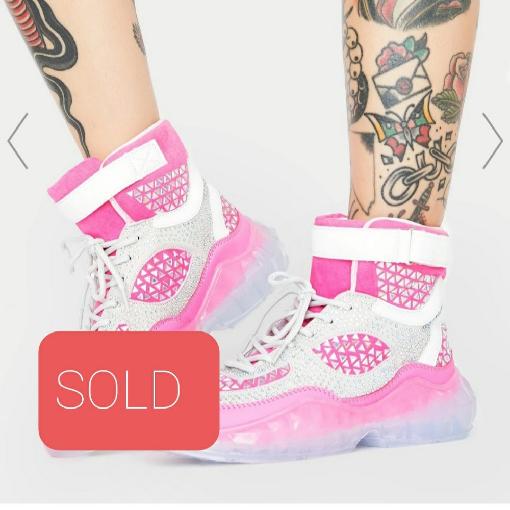 Sold out dollskill rhinestone sneakers